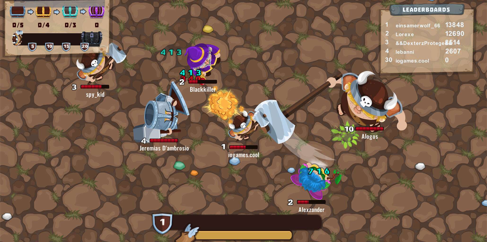 ein screenshot von dem action io-game minigiants.io